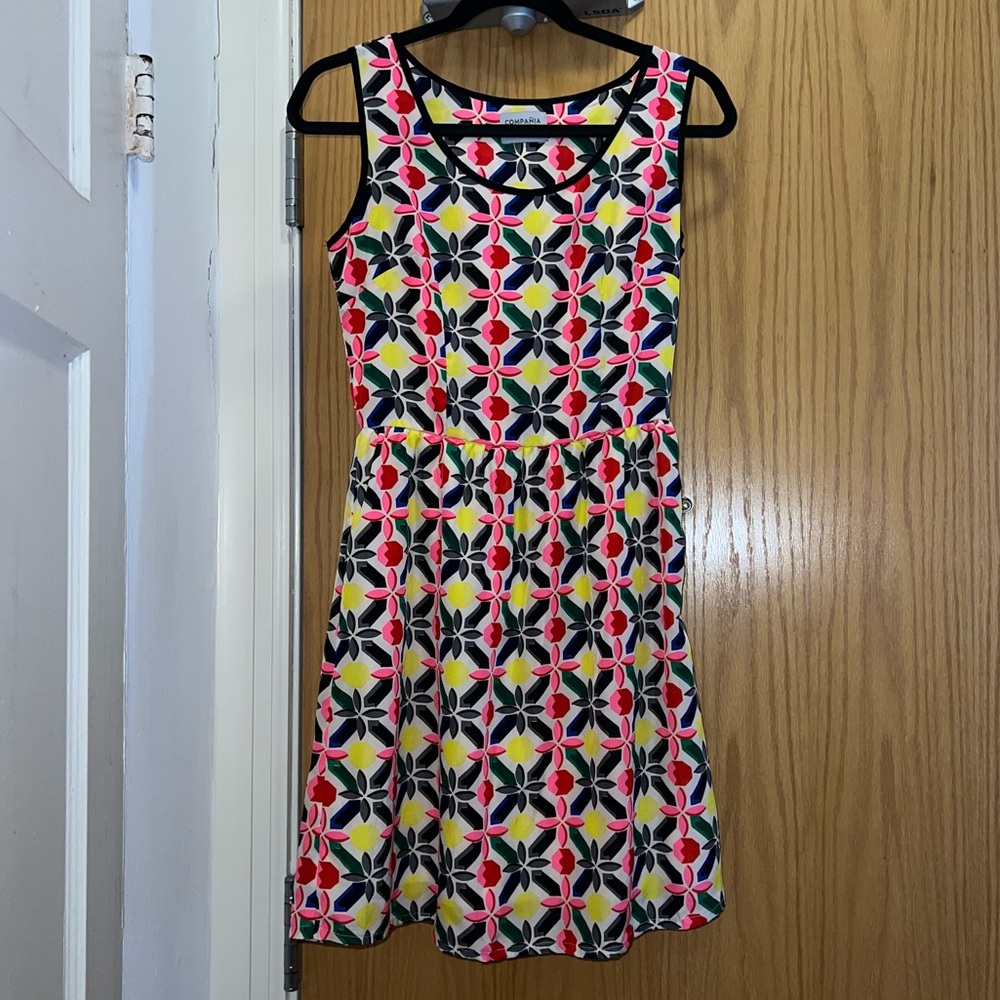 Pink floral dress